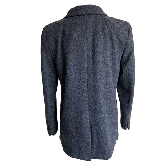 J. Crew Alfie Italian Wool Knit Blazer Jacket Charcoal Grey Heather Office Sz 6P - Picture 6 of 16